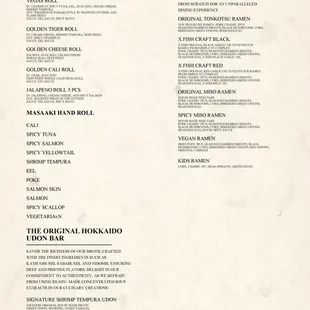 LUNCH Menu