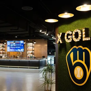 Grab a signature drink, like the Brewers Transfusion, available only at X-Golf!