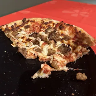 Delicious sausage pizza!