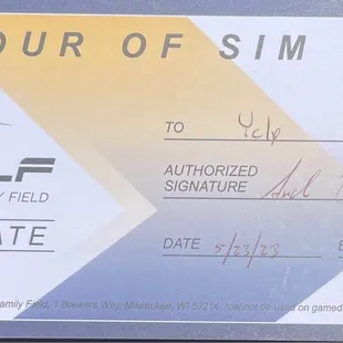 1-hour sim time coupon
