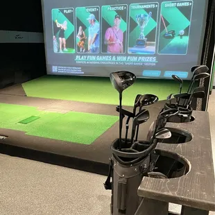 Simulated golf