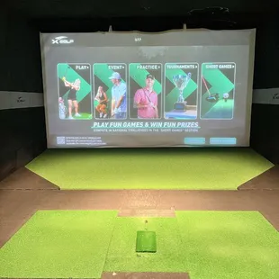 Simulated golf