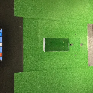 Floor of simulator set up