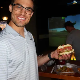 For mains we were able to order burgers from Bad Daddy's. The burgers were delivered in under 20 minutes.