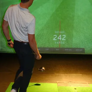 With their patented DrivePoint system, we could load the golf ball onto the tee with a simple press of a button.