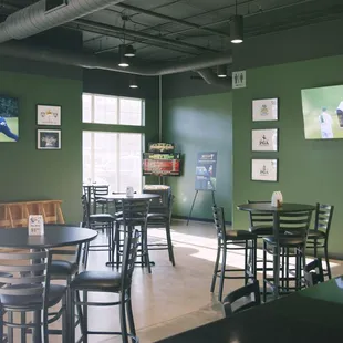 Pub seating and Golden Tee!
