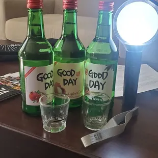 Lychee Tropical and Pomegranate Soju :)