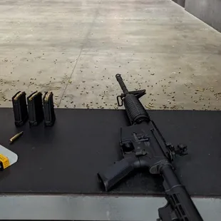 My mediocre AR-15 at the range my second time.