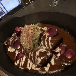 Duck Mole Enchiladas