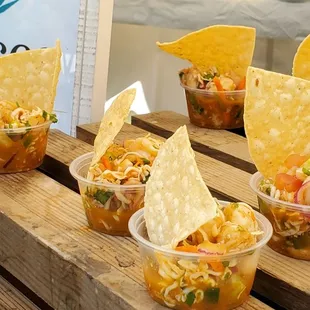nachos and chips