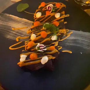 Flautas! Omg the are delicious, very crunchy and the salsa is flavorful - not spicy