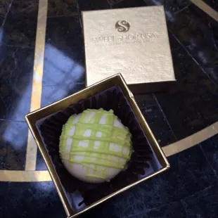 Key lime pie truffle