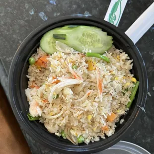 Blue crab fried rice