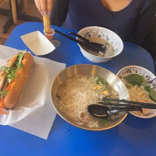 Pho and Roast Chicken Sandwich