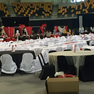 During set up