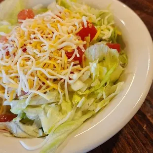 a plate of salad