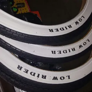 Low rider tires available in sizes 20" and 16"