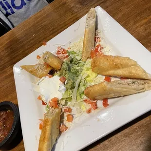Poor presentation of Flautas.