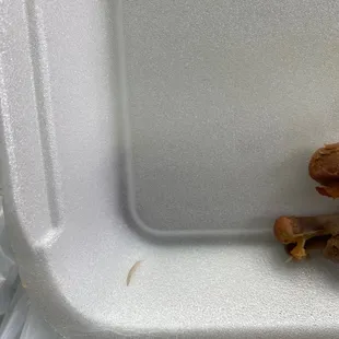 Just found this piece of nail in my Mac and cheese NEVER EATING HERE AGAIN