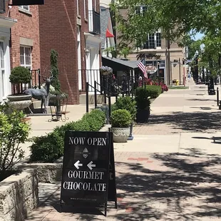 Tucked away off to the side a bit - look for the sign