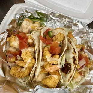 Shrimp tacos