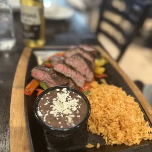 Steak fajitas