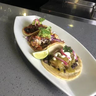 Gourmet tacos.