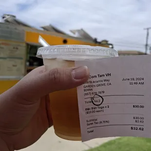 Complimentary Nuoc Mat. Along with Receipt as proof