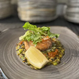 Salmon tournedos Catalonia