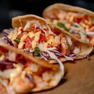 Shrimp Gobernador Tacos