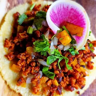 Soyrizo vegan taco