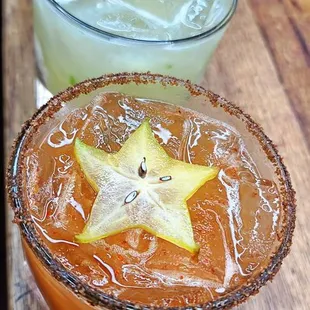 Happy Hour. Classic and tamarind margaritas