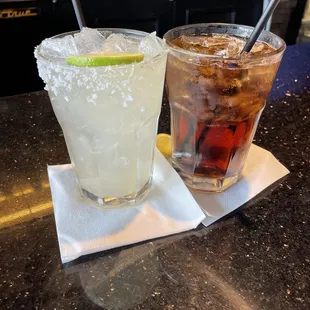 Margarita and Jack &amp; Diet.
