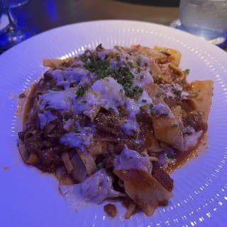 Bolognese Pasta (Papardella Me Kima)