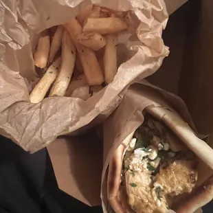 Chicken Sandwich and XENiA Fries