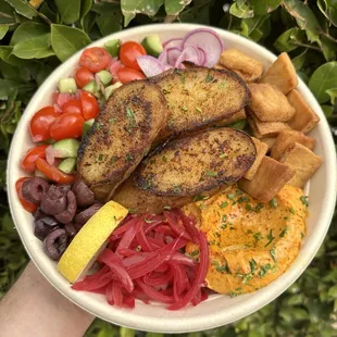 a plate of food