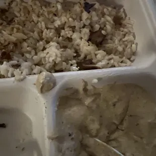 Rice and smoked eggplant dip