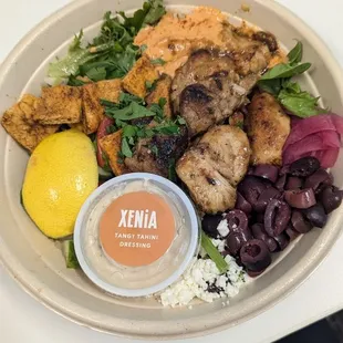 Chicken bowl delivered to the office