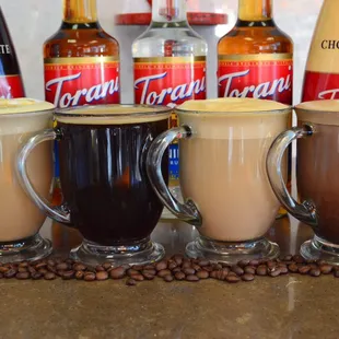 Latte - Mocha - Cappuccino - Hot Chocolate- Regular Coffee