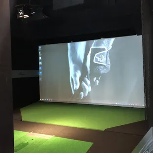 a golf simulator