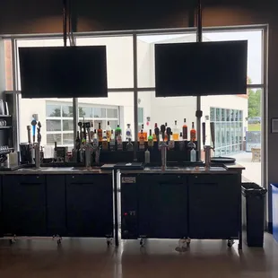 a view of the bar area