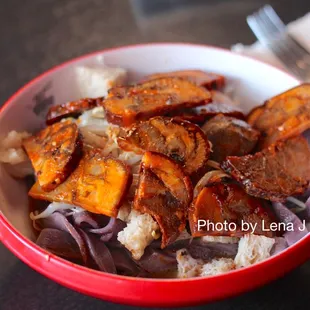 Black Rice LiangPi Noodles 黑米凉皮 + Pork Elbow 加猪肘 ($12)