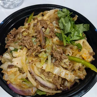 First look at the bowl - Cumin lamb biang noodles