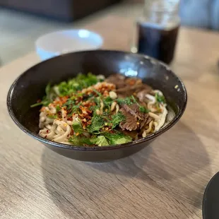 a bowl of noodles