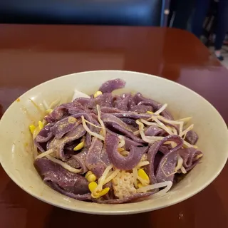 Black Rice Noodle with Vegetables flour Noodle and White flour Noodle