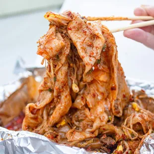 Spicy Cumin Lamb Hand-Ripped Noodles(No Soup)