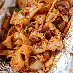 Spicy Cumin Lamb Hand-Ripped Noodles @tiffhuangry