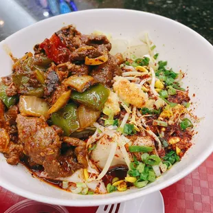 Spicy Cumin Lamb Hand-Ripped Noodles