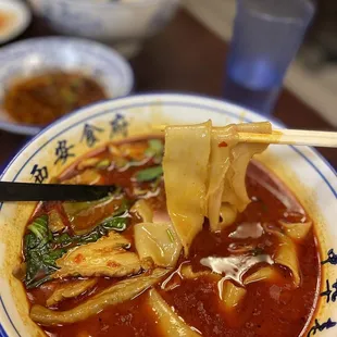 Spicy pork noodles- so good