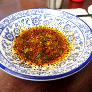Spicy garlic sauce of the Garlic Sauce with Noodle